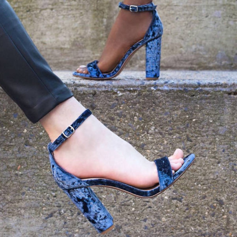 Steve Madden Carrson Blue Velvet